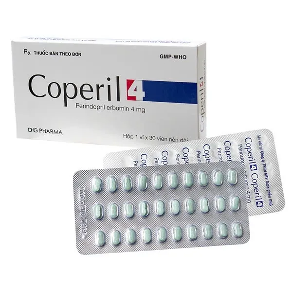 Coperil 4mg DHG (H/30v)  – Ức chế ACE, hỗ trợ huyết áp và suy tim ổn định